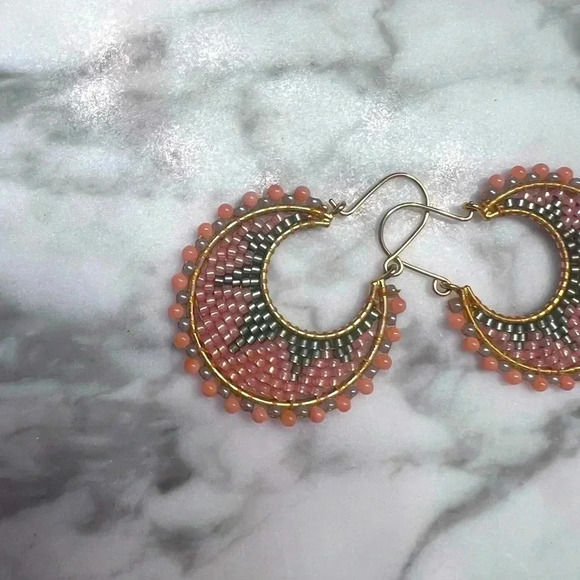 Miguel Ases Beaded Earrings - Picture 1 of 2